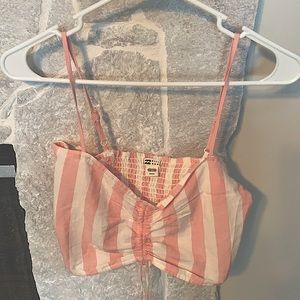 Stripe Scrunch top Billabong. Beach wear. New